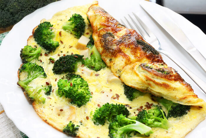 broccoli cheese omelet