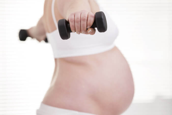 pregnant exercising