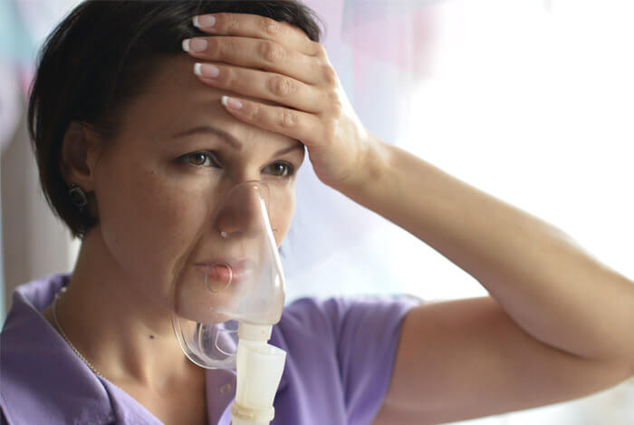 respiratory issues woman