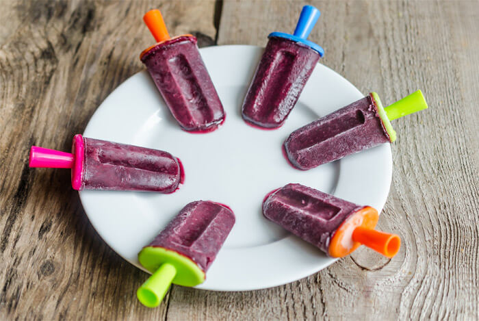 berry kale pops