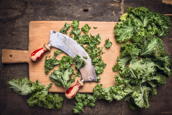 cut kale