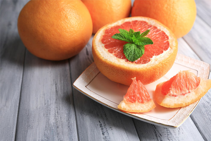 carbs in grapefruit