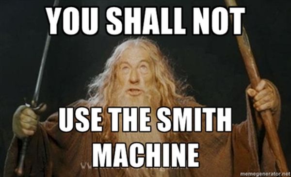 smith machine bench press