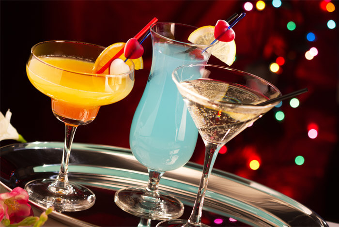 various cocktails