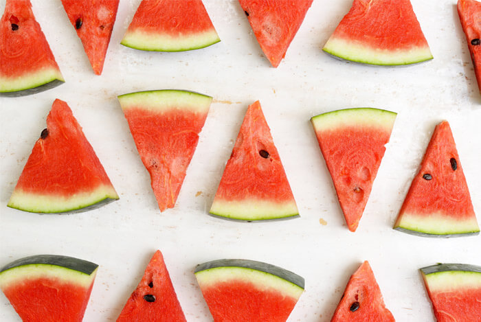 flat lay watermelon