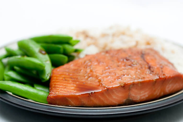 Bourbon-Glazed Salmon