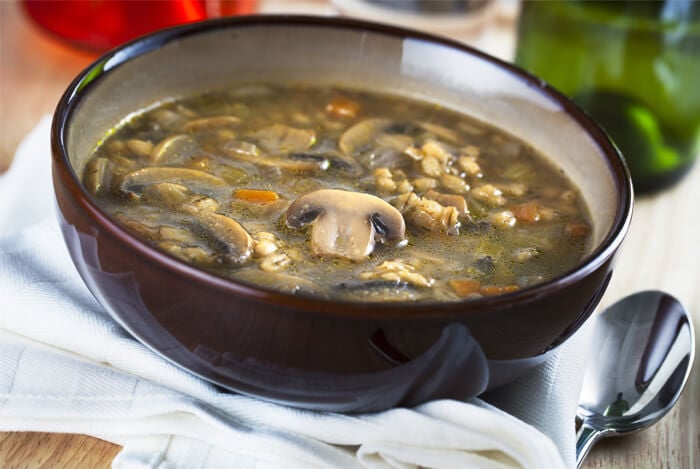 mushroom barley soup