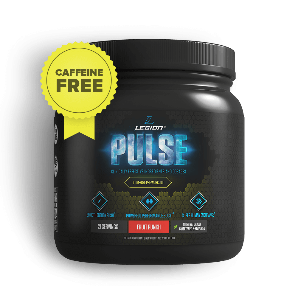 Legion StimFree Pulse AllNatural StimFree PreWorkout Supplement