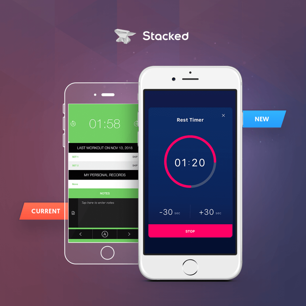 Stacked app comparison version 1