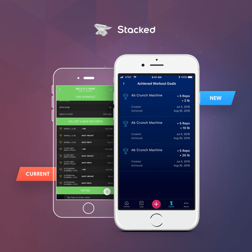 Stacked app comparison version 3