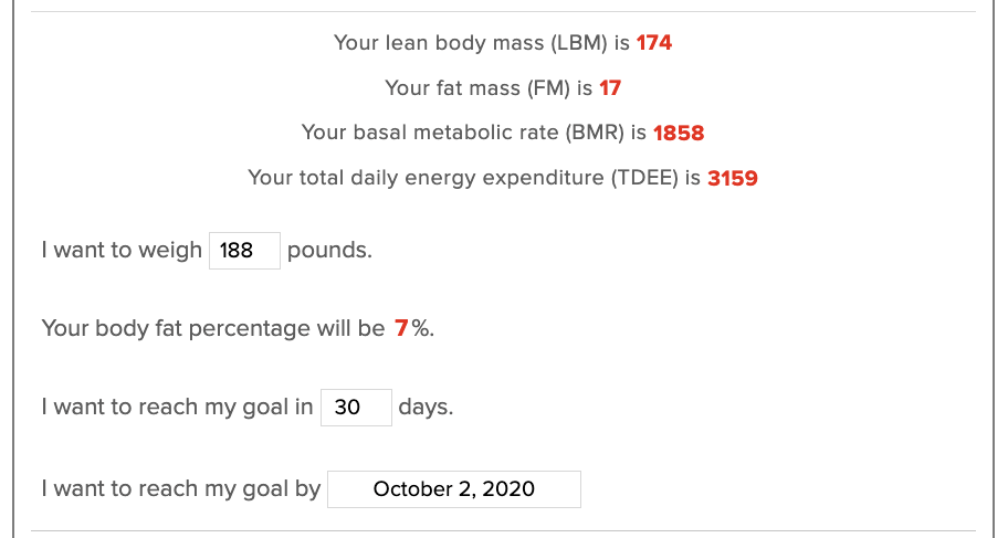 weight loss calculator how long