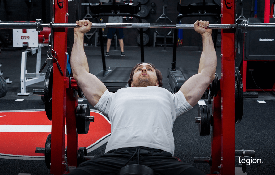 Barbell size for online bench press