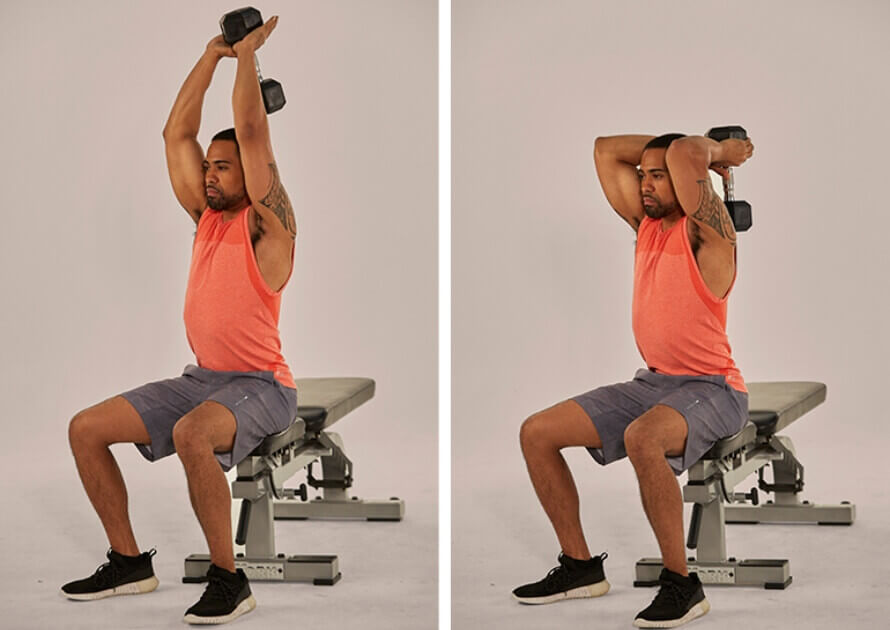 Dumbbell Overhead Triceps Extension