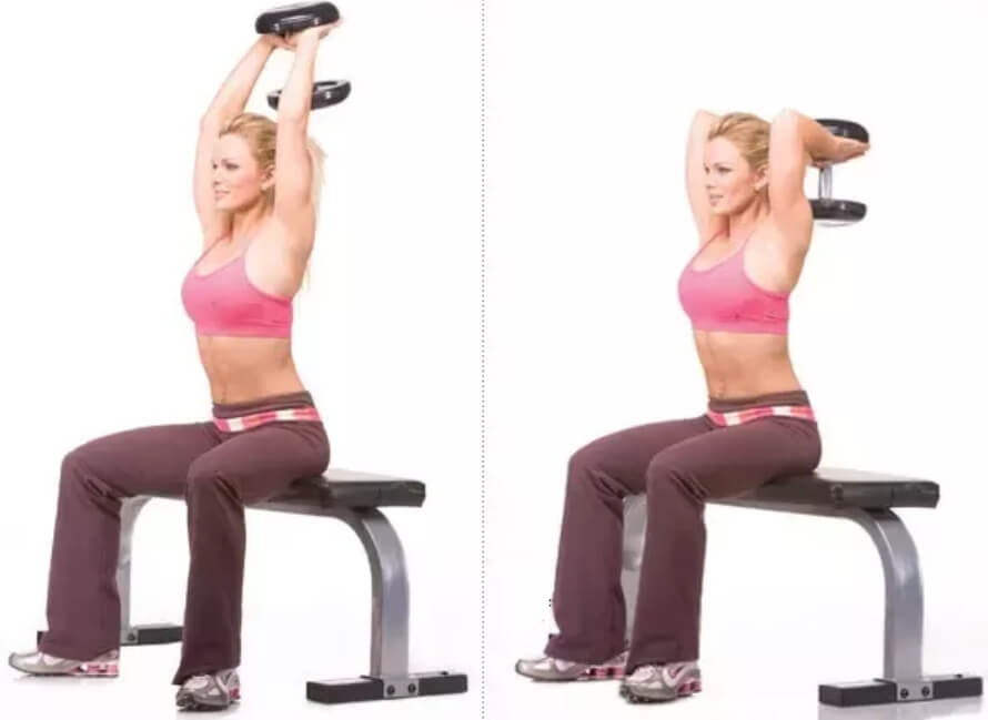 Dumbbell Overhead Triceps Extension (1)