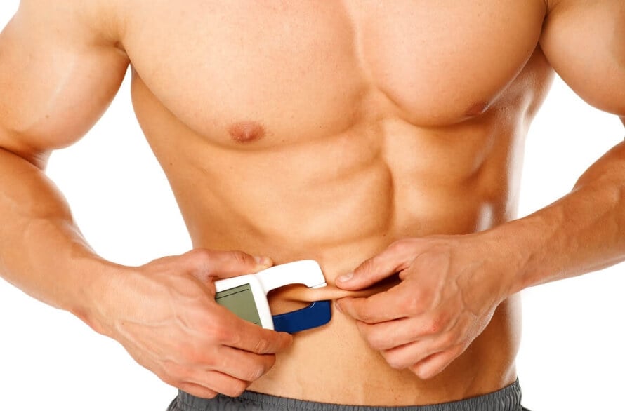 Body Fat Caliper - Handheld BMI Body Fat Measurement Device - Skinfold  Caliper Measures Body Fat for Men and Women 
