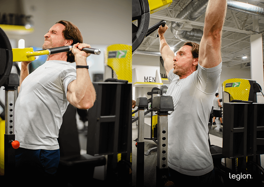 standing overhead press