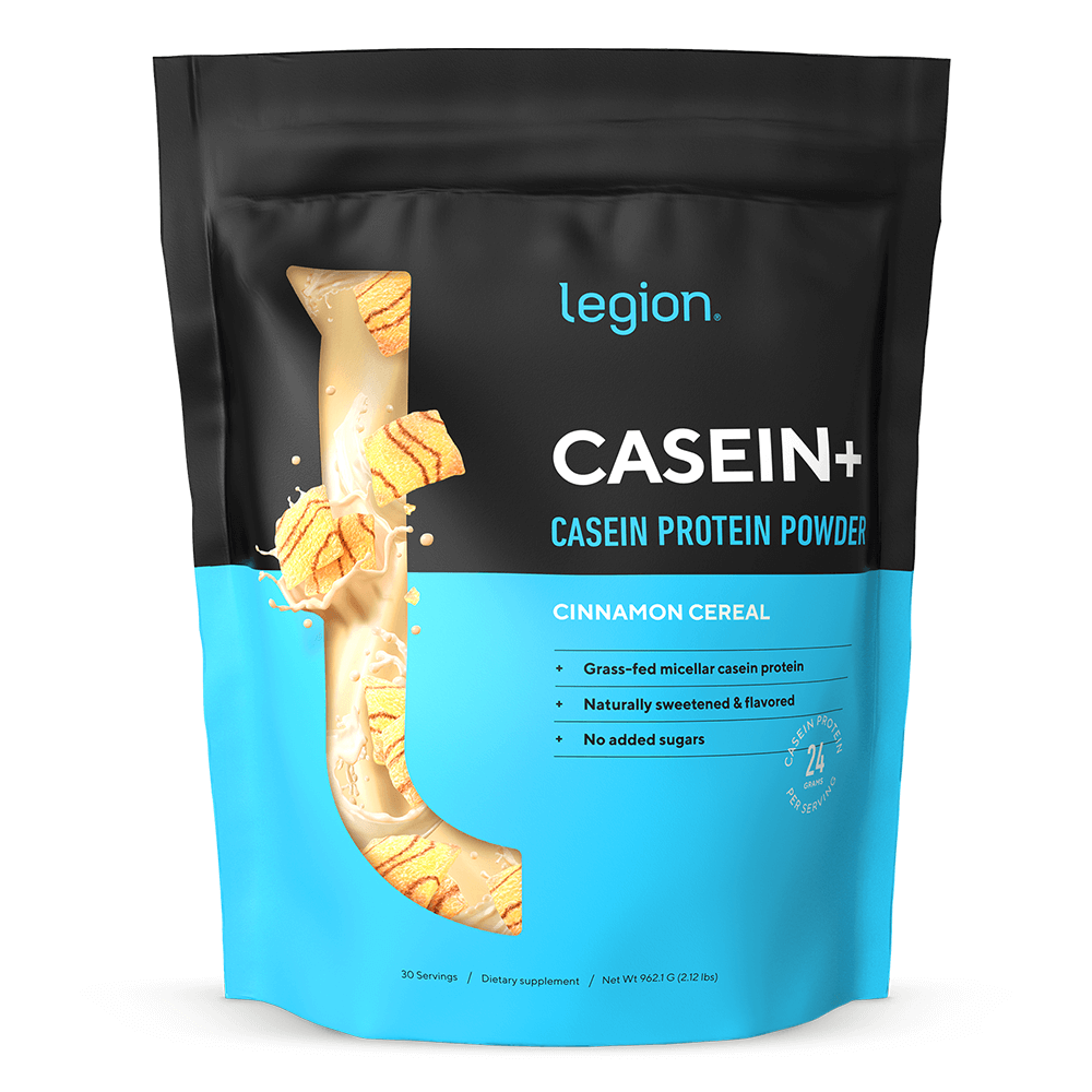 Legion Casein+ Pure Micellar Casein Protein Powder, Casein Cinnamon Cereal, 30 - Picture 1 of 2