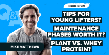Ep. #997: Q&A: Plant vs. Whey Protein, My Favorite Split, Tips For Young Lifters, and More