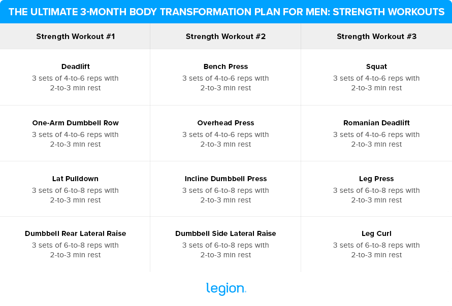 The Ultimate 3 Month Male Body Transformation Plan Legion