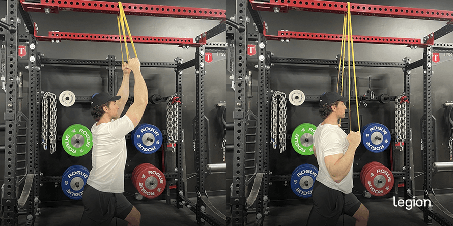 Banded Lat Pulldown before after