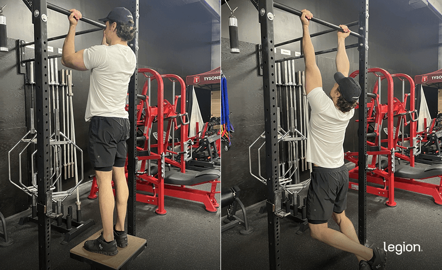Negative Chin-Up before after