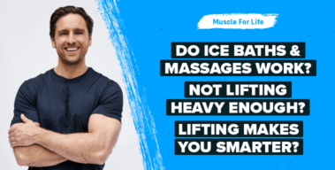 Ep. #1052: Research Review: Ice Baths and Massages, Training Intensity Matters, & Lifting Improves Mental Skills