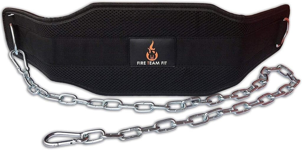 Premium Pull Up Weight Belt with Chain for Weighted Dips