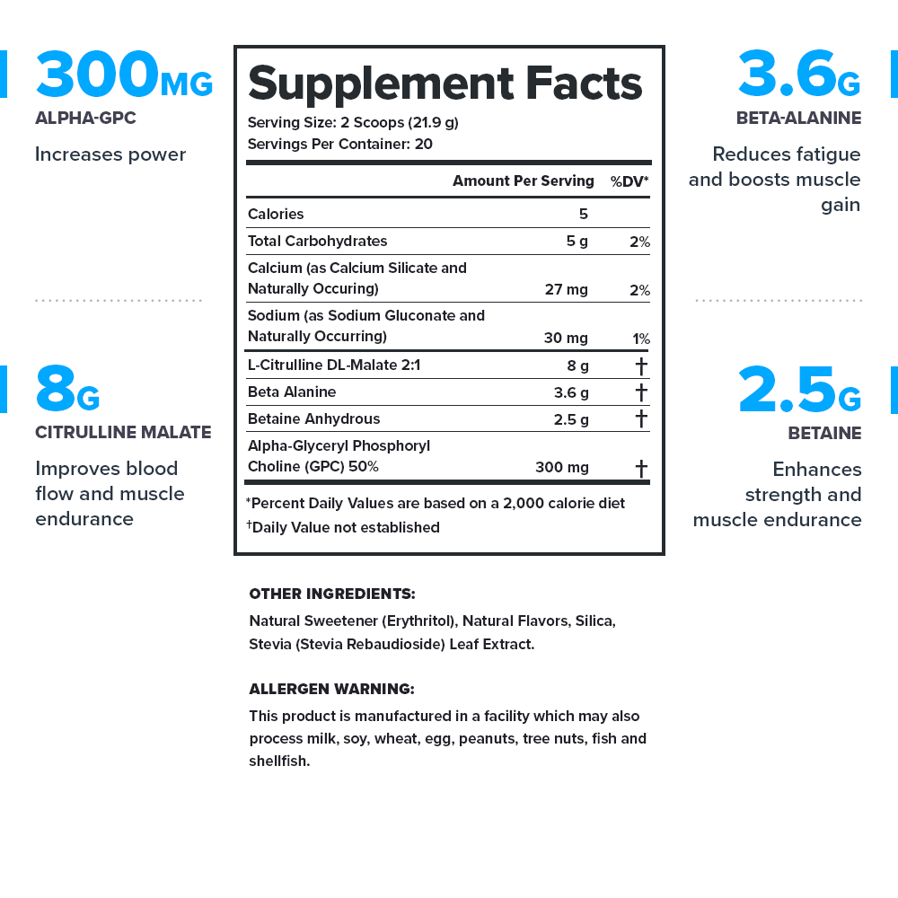 Pulse Stim-Free Supplement Facts