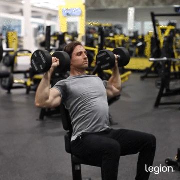 seated dumbbell press 