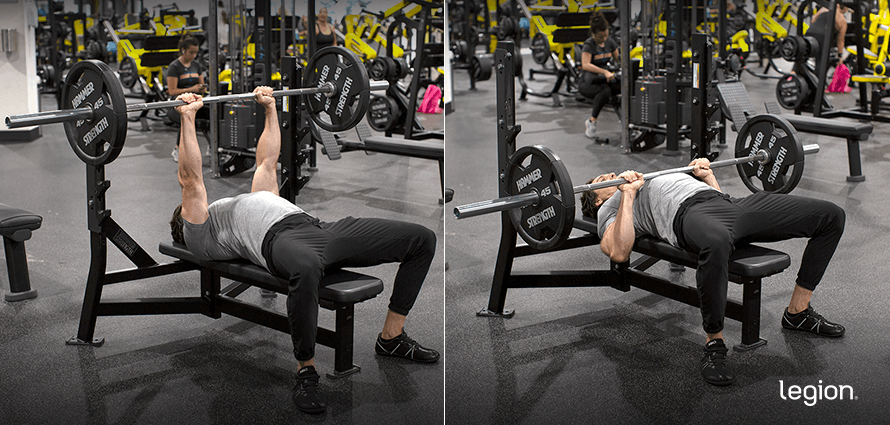 Close-Grip Bench Press before after