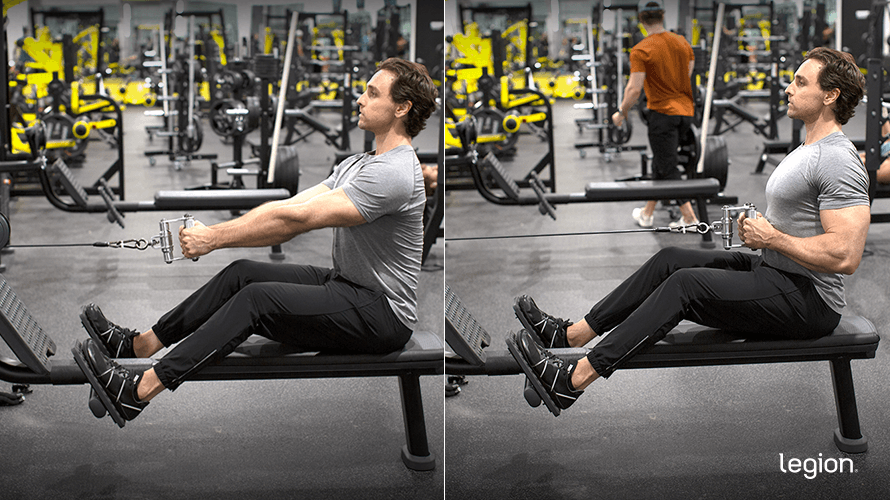 Seated Cable Row before after