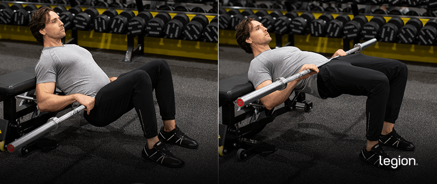Hip thrust before/after