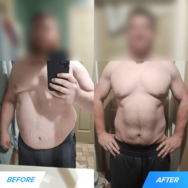 Evan before and after