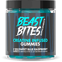 Bottle of Beast Bites Creatine Gummies