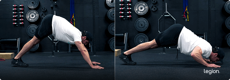 Pike Push-up before after