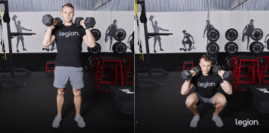 How to Do Dumbbell Front Squats for Leg Mass & Strength | Legion