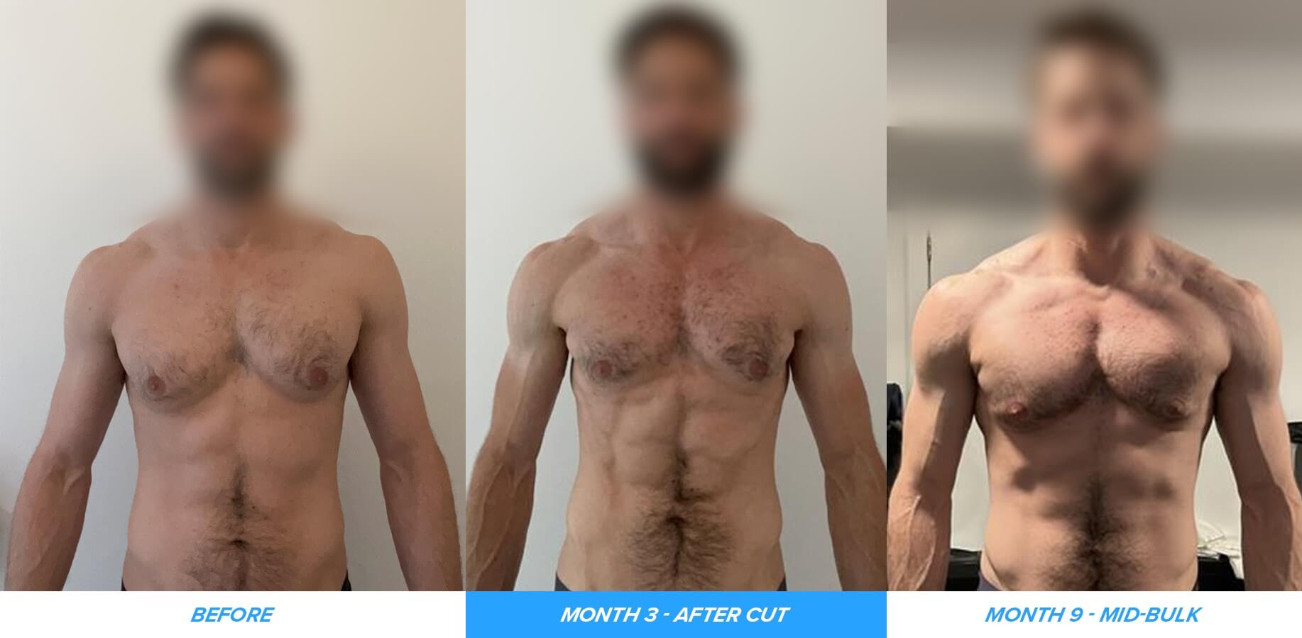 Chandler after cut/mid bulk photos