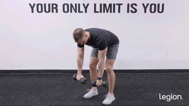 Dumbbell Face Pull GIF