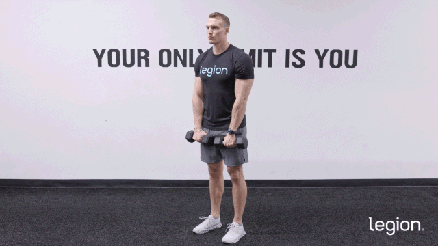 Dumbbell Front Raise GIF
