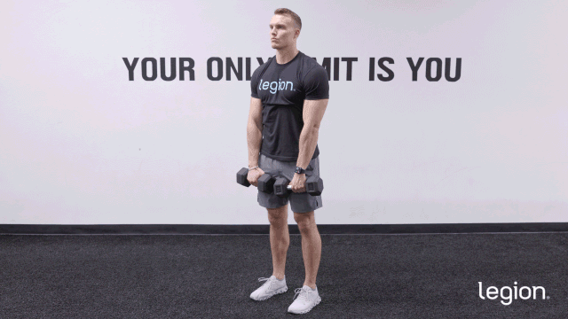 Dumbbell Upright Row GIF