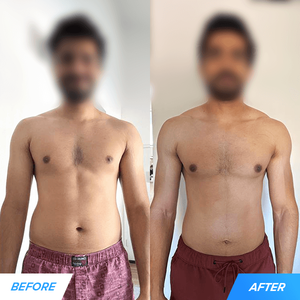Nimishe's before and after