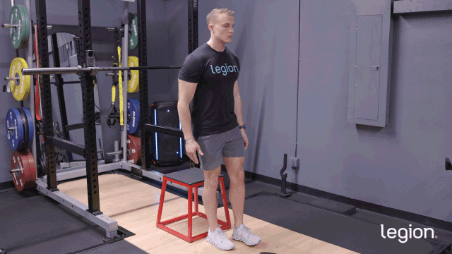Single Leg Box Squat GIF