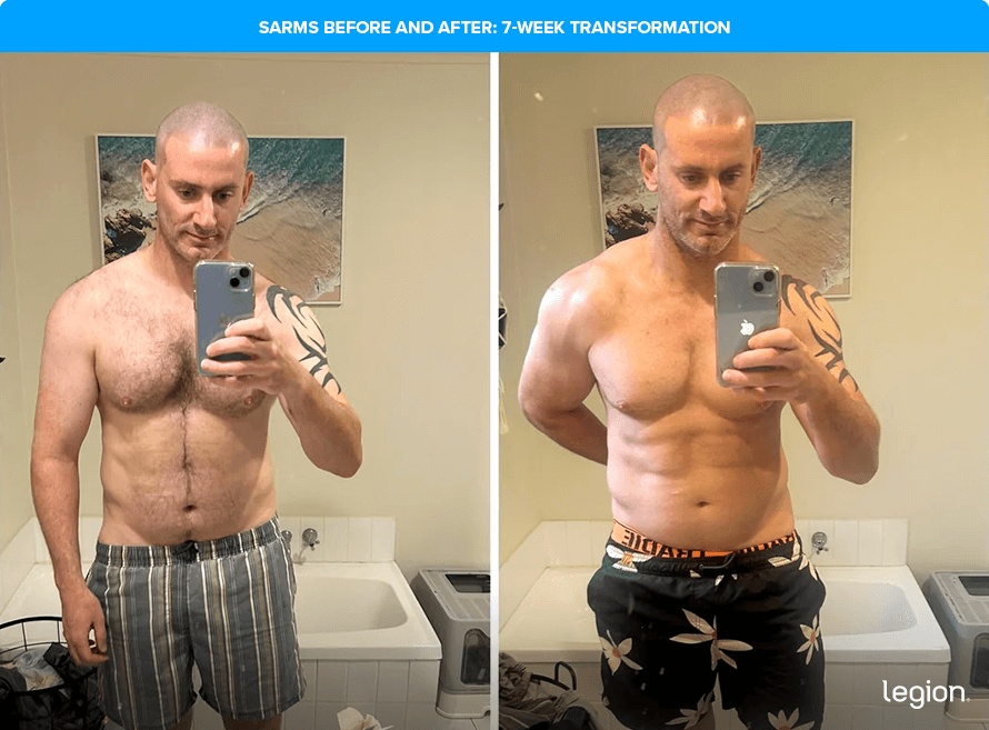 SARMs Before and After: 7-Week Transformation
