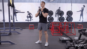 Dumbbell Goblet Squat GIF