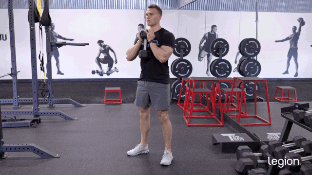 Dumbbell Goblet Squat GIF