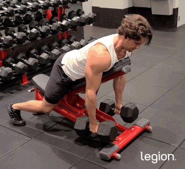 Chest-Supported Dumbbell Row gif