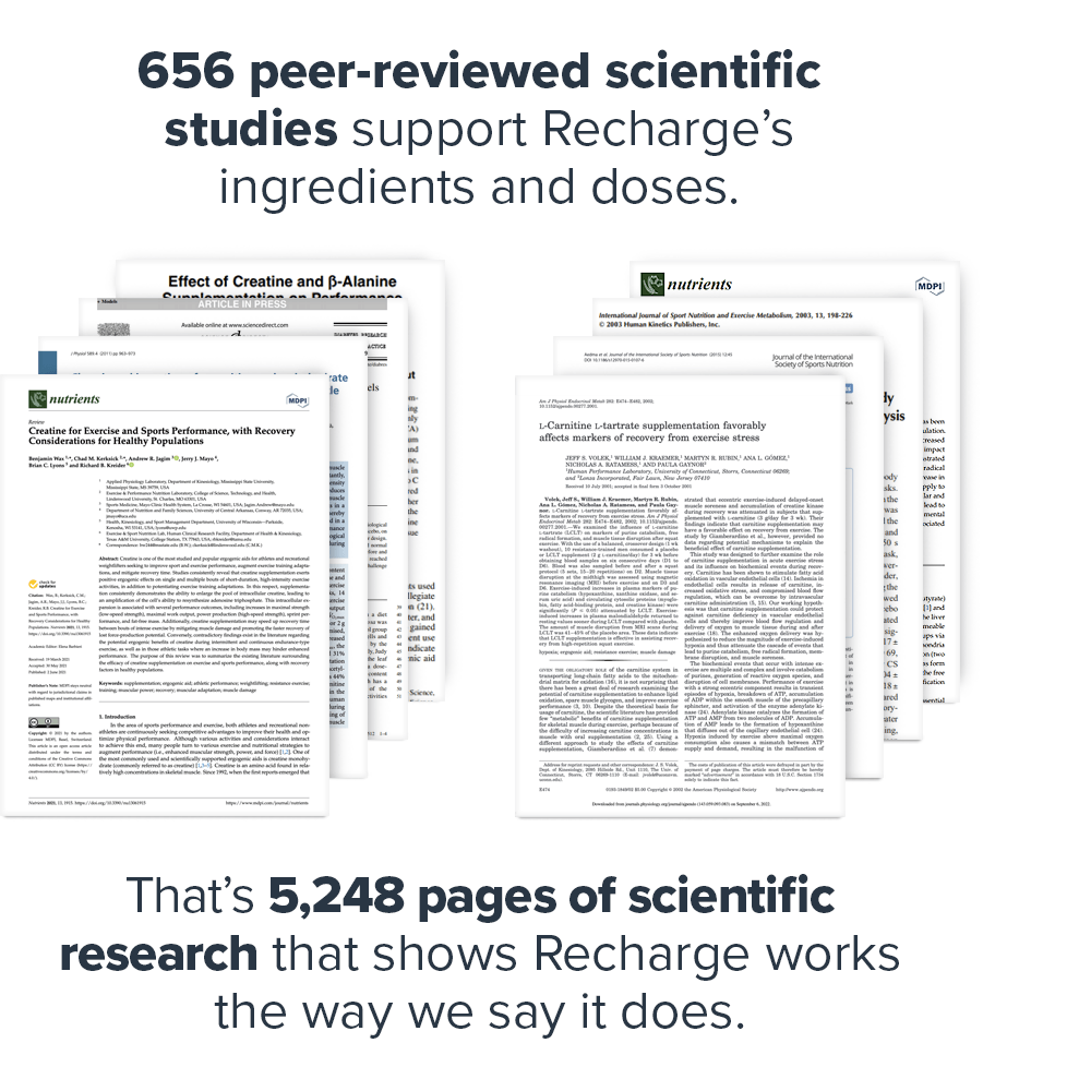 Preview Image of Clinically Effective Ingredients and Dosages for Recharge