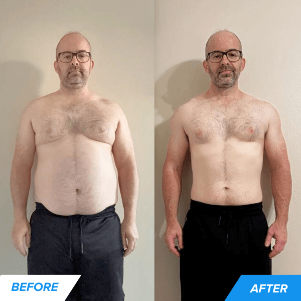 Eric before and after