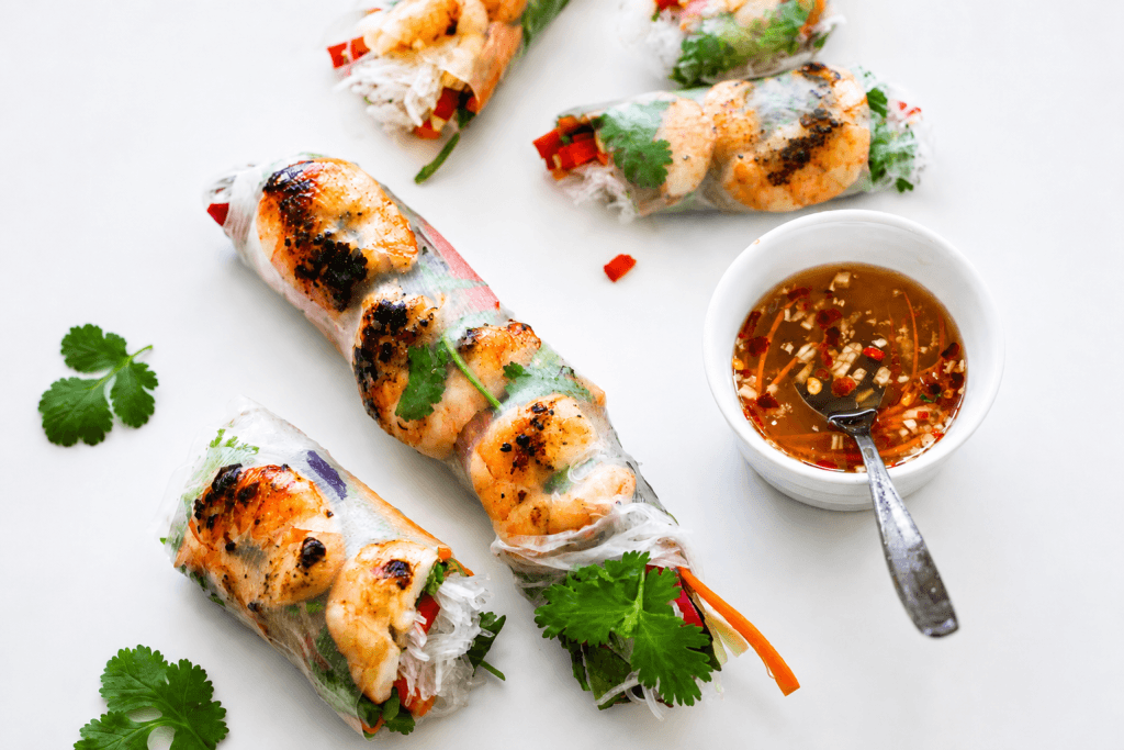 Grilled Shrimp Vietnamese Spring Rolls Grilled Shrimp Vietnamese Spring Rolls