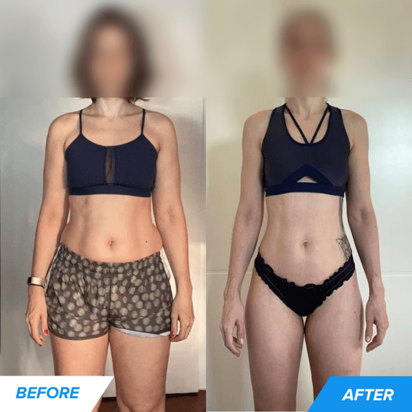 Heather before and after